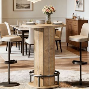 Circular Small Wine Table Coffee Table Cocktail Table Only-Bar Table - Product Image 3