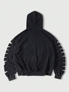 เสื้อฮู้ดดี้โอเวอร์ไซส์สำหรับผู้ชาย เสื้อผ้าออกกำลังกาย สตรีทแวร์ เสื้อผ้าลำลอง เนื้อผ้าหนา เสื้อฮู้ดดี้แบบสวมหัว พรีเมียม ใส่สบายในฤดูหนาว - Product Image 4