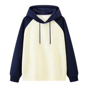 Unisex Hooded <b>Sweatshirt</b> Solid Color Raglan Sleeve 100% Cotton <b>FLEECE</b> Breathable <b>Lined</b> Casual Pullover Winter Wear - Product Image 3