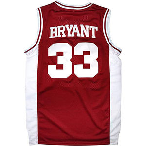 Camiseta de Baloncesto para Hombre, Sin Mangas, Malla Roja y Blanca, Cuello Redondo, Corte Regular, Transpirable - Product Image 2