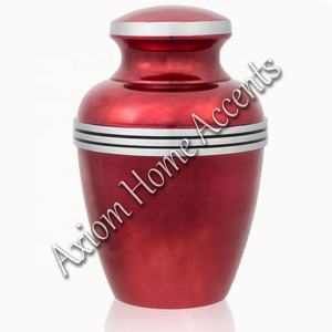 Elegante urna de cremación de aluminio con diseño contemporáneo, urna de recuerdo conmemorativa de Axiom Home Accents - Product Image 5