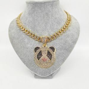 สร้อยคอจี้แพนด้าฮิปฮอปสุดฮิตสำหรับผู้ชายและผู้หญิง  งานแร็ปเปอร์  ราคาโรงงาน - Product Image 6