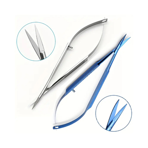 Tijeras de Precisión Micro de 11.5 cm, Nuevas y Modernas, Punta Fina, Acero Inoxidable de Primera Calidad, Tijeras de Belleza Manuales Cómodas con Resorte - Product Image 1