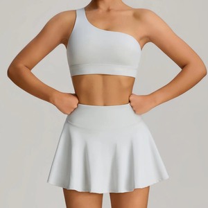 Women's Casual Skort Set Premium Two Piece Clothing with Lightweight Breathable Stretch Fabric for Summer Fitness Walking - Product Image 1