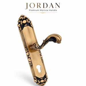 Premium JORDAN Brass Mortice <b>Door</b> Handle Matte Brush Antique Finish Heavy Duty Lever Handle Eco-Friendly Easy Kitchen Bedroom - Product Image 1