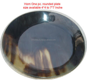 Bol décoratif en corne naturel et écologique, personnalisable, fait à la main à partir de corne de buffle, pour la décoration du salon ou du bureau - Product Image 5