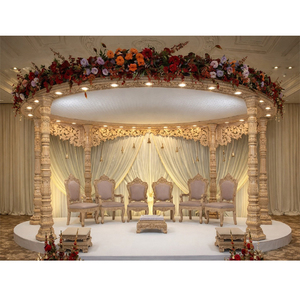 Fabricante de Mandaps de Boda Clásicos Modernos y Profesionales de Primera Calidad para Eventos Globales, Mandap Indio Maharani Padmavati en Material de Madera - Product Image 1