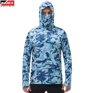 Sudadera de Pesca Transpirable con Protección UPF, Camisa Ligera con Capucha y Cubre Rostro para Deportes de Pesca al Aire Libre - Product Image 1