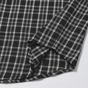 Sleeveless Flannel T-<b>Shirt</b> for Adult Slim Fit Cotton Polyester Breathable High Quality Anti-Shrink Quick Dry Spring Autumn - Product Image 4