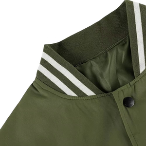 Veste universitaire personnalisée pour homme avec manches en cuir, vestes d'hiver et d'automne pour homme, logo personnalisé, bouton de fermeture - Product Image 6