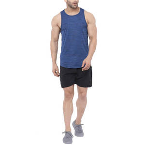 <b>Mens</b> Athletic Gym <b>Singlet</b> O Neck Breathable Compression Tank Top Quick Dry Cotton Fitness Workout Bodybuilding Sports Activewear - Product Image 3