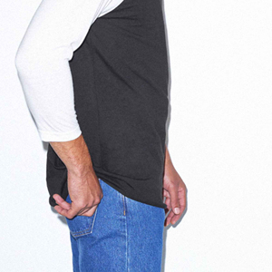 Camiseta Corta de Cuello Redondo para Hombre, Corte Cuadrado, 100% Algodón Grueso, Hombros Caídos, Diseño Sólido, Ecológica y Transpirable - Product Image 6