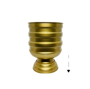 Nuevo diseño de alta calidad, mesa de Metal hecha a mano, trofeo decorativo, florero, Color dorado - Product Image 5