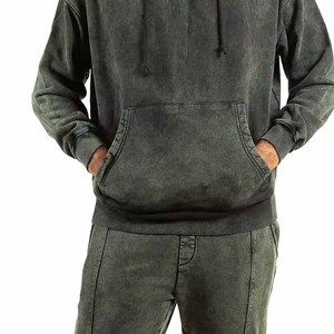 Collection d'hiver de qualité supérieure pour hommes, style tendance, respirant, logo personnalisé, ensemble deux pièces, survêtement à capuche, jogging - Product Image 2