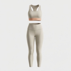 Conjunto de Yoga sin Costuras de Secado Rápido para Mujer, Sujetador Deportivo Reversible, Leggings Transpirables, Ropa Deportiva, Color Personalizado - Product Image 1