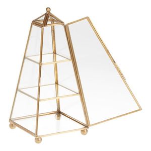 Handmade Metal And Glass Jewelry <b>Box</b> Organizer For Storing Rings Earrings Necklaces And Decorative Items - Product Image 2