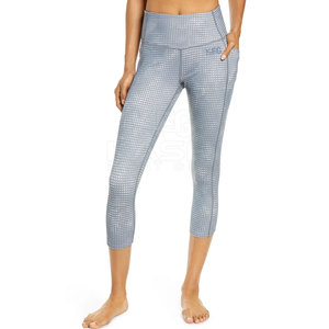 Pakistan Manufactured Women's Fitness <b>Legging</b> Elastic Waist Solid Mid Rise Eco-Friendly Spandex/Polyester Fabric High Quality - Product Image 2