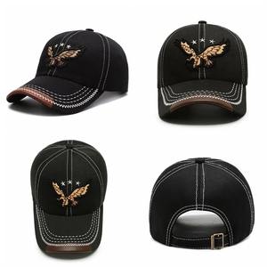 Gorra de Béisbol Deportiva Vintage de Moda con Bordado 3D de Águila, 5 Paneles, Unisex, Ajustable, Transpirable, Estilo Casual para Golf - Product Image 6