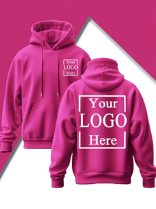 Custom Logo Hoodie 100% Cotton Fleece 370g Unisex Regular Fit Casual Autumn Wear Heat Transfer Printed Made in Bangladesh - Product Image 2
