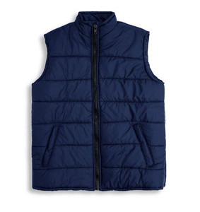 Chaleco de Invierno para Hombre, Estilo Casual Elegante, con Cierre, Ligero, Transpirable, Impermeable, Ecológico, Relleno de Poliéster, con Logotipo Personalizado - Product Image 1