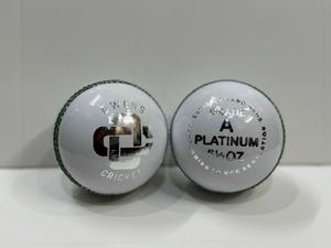 Balles de cricket blanches cousues à la main, taille homme, 156 g - Product Image 2