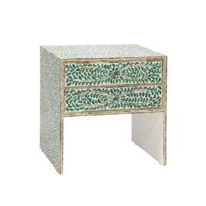 Artículos Populares: Mesita de Noche Decorativa con Incrustaciones de Madreperla, Mueble para Dormitorio o Sala de Estar, Hecho en Vietnam - Product Image 1