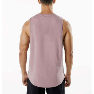 Camiseta sin mangas de algodón para hombre, con tirantes estrechos, para gimnasio, entrenamiento, correr, deporte, informal, para exteriores - Product Image 2