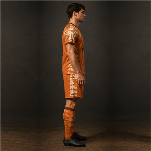 Nouveaux uniformes de football personnalisés, uniformes de football complets pour hommes, conçus sur mesure, uniformes de football de couleur unie avec service OEM - Product Image 4