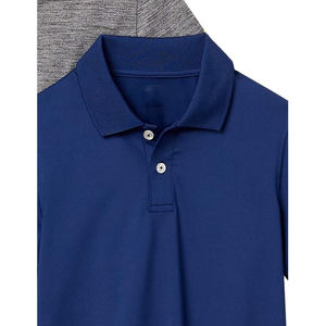 Polo pour Homme de Qualité Supérieure, Logo Personnalisé, Bicolore, Manches Courtes, Design Respirant, Tissu Tricoté 100% Coton - Product Image 4