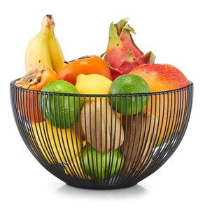 Cesta de Hierro para Almacenamiento de Frutas, Producto Hecho a Mano con Estilo, Contenedores Metálicos para Frutas, Diseño Moderno - Product Image 1