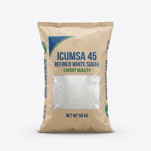 น้ำตาลทรายขาวคุณภาพสูง ICUMSA 45 เกรดอาหาร น้ำตาลอ้อยบริสุทธิ์สำหรับอุตสาหกรรมเครื่องดื่มและเบเกอรี่ - Product Image 1