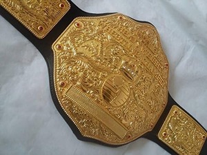 Cinturón de Campeonato Mundial de Lucha Libre de Alta Calidad, Diseño de Piel de Vaca Dorada, Hebilla Automática de Aleación, Impermeable, 3D - Product Image 5