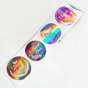 200PCS/ROLL Christmas Thank You <b>Stickers</b> - Product Image 4