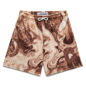 Shorts d'été pour hommes de qualité supérieure, doux, respirants, légers, à taille élastique, imprimés, confortables, pour la plage, vente en gros, vêtements décontractés - Product Image 2