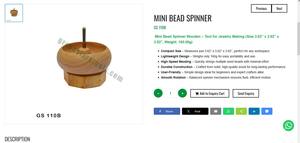 Mini Enhebrador de Cuentas de Madera, Herramienta Compacta para Hacer Joyas, Enhebrador Rápido de Cuentas, Herramienta Manual para Fabricantes de Joyas |   N.° de artículo GS-110B - Product Image 3