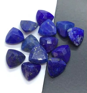 Natural Lapis Lazuli Trillion Cut Loose Gemstone Wholesale Price Bulk 4MM 25MM Lapis Lazuli <b>Stone</b> For Jewelry Making Supply - Product Image 6