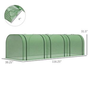 Mini Serra Portatile Moderna con Telaio in Alluminio, Policarbonato e Polietilene per la Crescita delle Piante, Caratteristiche in PVC e Acciaio - Product Image 4