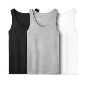Nueva Camiseta sin Mangas de Algodón para Hombre, Deportiva de Verano, 100% Algodón, Camiseta Interior sin Mangas para Hombres de Mediana Edad y Mayores, Camiseta Interior Transpirable - Product Image 1