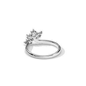 Bague en diamant taille marquise platine unisexe, style de luxe pour fiançailles, pierre cultivée en laboratoire certifiée IGI - Product Image 5