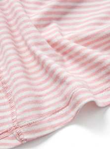 Ensemble de pyjama décontracté 2 pièces en tricot rayé rose pour femme, manches longues, col rond, coupe ample, printemps-été - Product Image 6