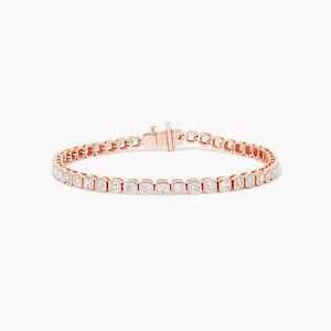14K Yellow Gold Baguette Cut Lab Grown Diamond Tennis <b>Bracelet</b> - Product Image 5