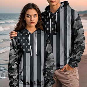 Oversized Men’s High Street Hoodie Casual Sportswear Big Pocket Pullover Sublimation Printing Hoodies OEM Clothing Manufacturer - Product Image 6