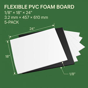 Plaque en PVC rigide blanc PIMA 3 mm 61 x 91 cm, légère, pour fonds et bannières suspendues, service de découpe pour les conventions - Product Image 3