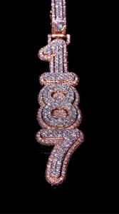 Comprar Colgante de Moissanita Helada, Joyería Hip Hop para Raperos, Colgante con Letra Inicial, Colgante Hip Hop, Colgante Unisex, Joyería para Hombre - Product Image 3