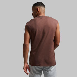Débardeur décontracté pour homme OEM en tissu tricoté Spandex/Coton, doux et confortable, pour tenues d'été et vêtements de sport, impression personnalisée, marque privée - Product Image 3