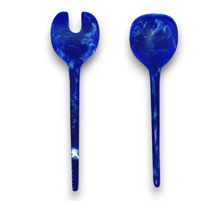 Juego de Cubiertos de Resina Ecológicos de Alta Calidad Tayyab, con Mango Largo de Madera, Color Menta, para Bodas, Vajilla de Cocina, Cuchara-Tenedor - Product Image 5