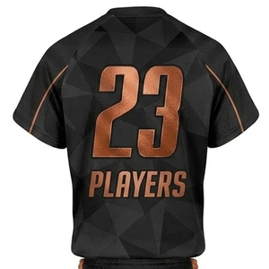 Conjunto de Uniformes de Lacrosse de Manga Corta con Cuello en V, Transpirables, Antibacterianos y de Secado Rápido, Impresos por Sublimación Completa en Poliéster/Algodón - Product Image 4