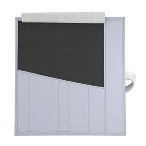 Étui à roulettes en cuir haut de gamme en promotion |   Organisateur d'outils en cuir de vache véritable |   Porte-accessoires de toilettage compact 15 x 13,5 cm - Product Image 3