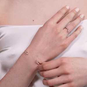 Dainty Open <b>Cuff</b> <b>Bracelets</b> 14k 18k Solid Gold Tapered Baguette Lab Diamond Adjustable Minimalist Stackable <b>Bracelets</b> For Women's - Product Image 4
