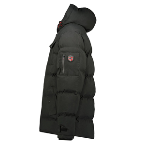 Veste matelassée en coton pour homme, coupe-vent et chaude, avec logo personnalisé OEM, pour l'hiver, veste décontractée pour couple - Product Image 3